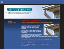 Tablet Screenshot of jandmguttersinc.com